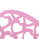 Maxbell DIY Heart Shape Non-woven Foam Hanging Wall Decor for Home Kindergarten Pink