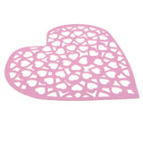 Maxbell DIY Heart Shape Non-woven Foam Hanging Wall Decor for Home Kindergarten Pink