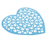 Maxbell DIY Heart Shape Non-woven Foam Hanging Wall Decor for Home Kindergarten Blue