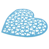 Maxbell DIY Heart Shape Non-woven Foam Hanging Wall Decor for Home Kindergarten Blue