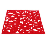 Maxbell 33mm Square Wall Hangings Decoration Foam Crafts Home Classroom Decor Red