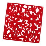 Maxbell 33mm Square Wall Hangings Decoration Foam Crafts Home Classroom Decor Red