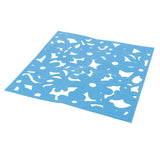 Maxbell 33mm Square Wall Hangings Decoration Foam Crafts Home Classroom Decor Blue