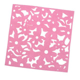 Maxbell 33mm Square Wall Hangings Decoration Foam Crafts Home Classroom Decor Pink