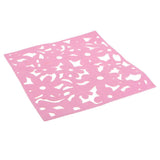 Maxbell 33mm Square Wall Hangings Decoration Foam Crafts Home Classroom Decor Pink