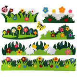 Maxbell 10 Pieces 3D Colorful Foam Sunflower Handcraft Educational Sticker Decals