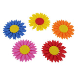Maxbell 10 Pieces 3D Colorful Foam Sunflower Handcraft Educational Sticker Decals