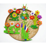 Maxbell 10 Pieces 3D Colorful Foam Sunflower Handcraft Educational Sticker Decals