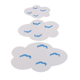 Maxbell 6 Pcs Lovely EVA Foam Clouds Wall Sticker for Kid Children's Room Decoration