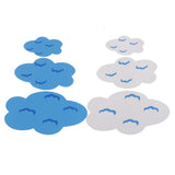 Maxbell 6 Pcs Lovely EVA Foam Clouds Wall Sticker for Kid Children's Room Decoration