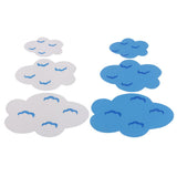 Maxbell 6 Pcs Lovely EVA Foam Clouds Wall Sticker for Kid Children's Room Decoration