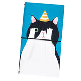 Maxbell PU Leather Cover Travel Notebook Travel Journal Diary Note Book Cat