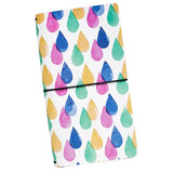 Maxbell PU Leather Cover Travel Notebook Travel Journal Diary Note Book Water drop