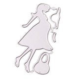 DIY Elegant Lady Metal Cutting Dies Stencils Scrapbooking Craft Embossing Card Template Gift Album Decoration fit for Paper, Cardstock, Chipboard, Specialty Paper, 9.3 x 4 cm / 3.66 x 0.16 inches - Aladdin Shoppers