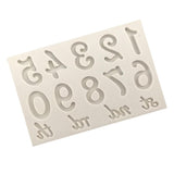 Maxbell Numbers Letters Silicone Fondant Cake Mold Cake Decorating Mould Numbers 2