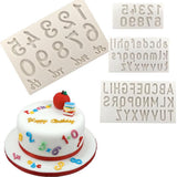 Maxbell Numbers Letters Silicone Fondant Cake Mold Cake Decorating Mould Numbers 2