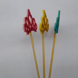 Max 6 Pieces Felt Crown Shape Cake Toppers Birthday Party Cake Picks Blue