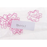 Maxbell 10 Pieces Pink Sakura Shape Paper Clips Metal Bookmarks Office Stationery