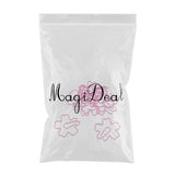 Maxbell 10 Pieces Pink Sakura Shape Paper Clips Metal Bookmarks Office Stationery