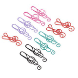 Maxbell 20 Pieces Mixed Music Symbols Paper Clips Metal Bookmarks Office Stationery