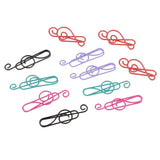 Maxbell 20 Pieces Mixed Music Symbols Paper Clips Metal Bookmarks Office Stationery