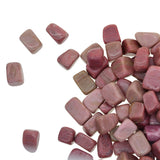 Maxbell 1 lb/450g Tumbled Stones Turquoise Agate Gemstone Jewelry Making Pink