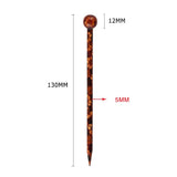 Max 6pcs Wooden Hair Pin Women's Chinese Hair Stick Pin Wood Flower Pattern Girl