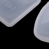 Maxbell 2 Pieces Square Heart Silicone Domed Cabochon Mould for Resin Jewelry Making