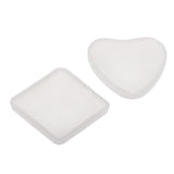 Maxbell 2 Pieces Square Heart Silicone Domed Cabochon Mould for Resin Jewelry Making