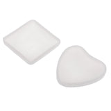 Maxbell 2 Pieces Square Heart Silicone Domed Cabochon Mould for Resin Jewelry Making