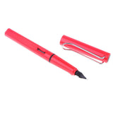 Max 1 Piece Red Metal Writing Fountain Pen Writing Ink Pen for School Stationery