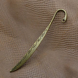 Maxbell 6 Pieces Bronze Vintage Pattern Alloy Bookmarks With Hole For Jewelry Making