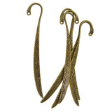 Maxbell 6 Pieces Bronze Vintage Pattern Alloy Bookmarks With Hole For Jewelry Making
