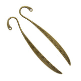 Maxbell 6 Pieces Bronze Vintage Pattern Alloy Bookmarks With Hole For Jewelry Making