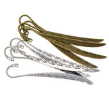 Maxbell 10 Pieces Bronze Silver Vintage Alloy Bookmarks With Hole For Jewelry Making