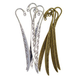 Maxbell 10 Pieces Bronze Silver Vintage Alloy Bookmarks With Hole For Jewelry Making
