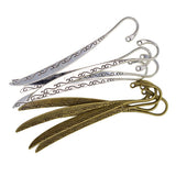 Maxbell 10 Pieces Bronze Silver Vintage Alloy Bookmarks With Hole For Jewelry Making