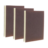 Maxbell 3 Pieces Sanding Sponge Block Set Double Sided Abrasive Pads Extra Fine 400-600 Grit