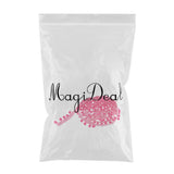 Maxbell 3 Yards 32mm Pom Pom Ball Fringe Ribbon Trim for Sewing Decoration Rose red