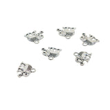 Maxbell 50 Pieces Tibetan Silver Elephant Shape Charms Pendants for Jewelry Making