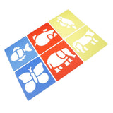 Maxbell 6 Hollowed Patterns of Painting Stencil Animal Scrapbook Stencil for DIY