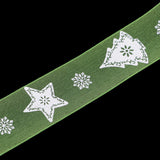 Maxbell 10 Meters 25mm Satin Sheer Ribbon Multi-Purposes Christmas Ribbon green