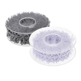 Maxbell 10 Meters Polyester Snowflake Ribbon Trim for Christmas Gift Wrapping White
