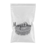 Maxbell 10 Meters Polyester Snowflake Ribbon Trim for Christmas Gift Wrapping Grey