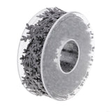 Maxbell 10 Meters Polyester Snowflake Ribbon Trim for Christmas Gift Wrapping Grey