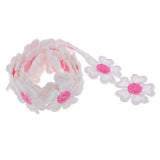 Maxbell 0.55 Yard Embroidery Flower Decorative Ribbon Trims DIY Sewing Craft 6 # Rose Red Heart
