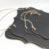 Max Hanging Wood Blackboard Message Board for Kindergarten Cafe Tea Shop Decor