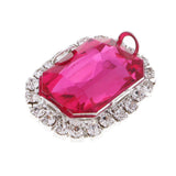 Maxbell 5 Pieces Flatback Rhinestone Button DIY Garment Embellishments  Rosy