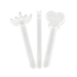 Maxbell DIY Ruler Stationery Mould Resin Casting Mold Mould with 10pcs Scale Rabbit