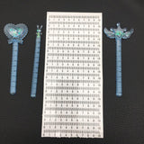 Maxbell DIY Ruler Stationery Mould Resin Casting Mold Mould with 10pcs Scale Rabbit